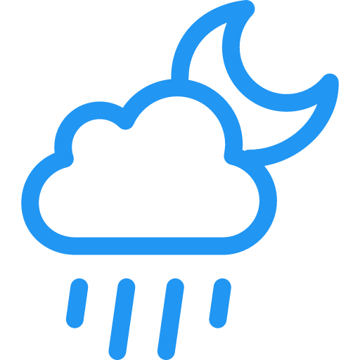 Night Isolated Showers